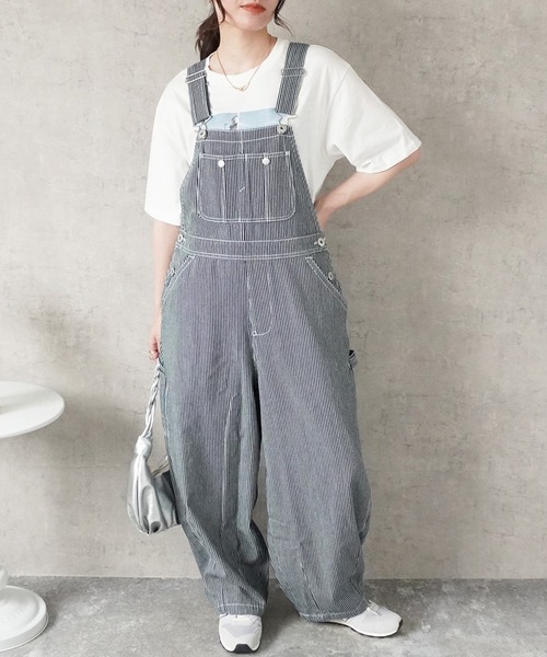 SELECT LEVERY(セレクトリベリー)の「サーカスサロペット(サロペット/オーバーオール・レディース・ネイビー/ベージュ/ホワイト/ワンウォッシュ/ライトブルー/ブラック・SMALL/MEDIUM/LARGE/X-LARGE)」の17枚目の写真
