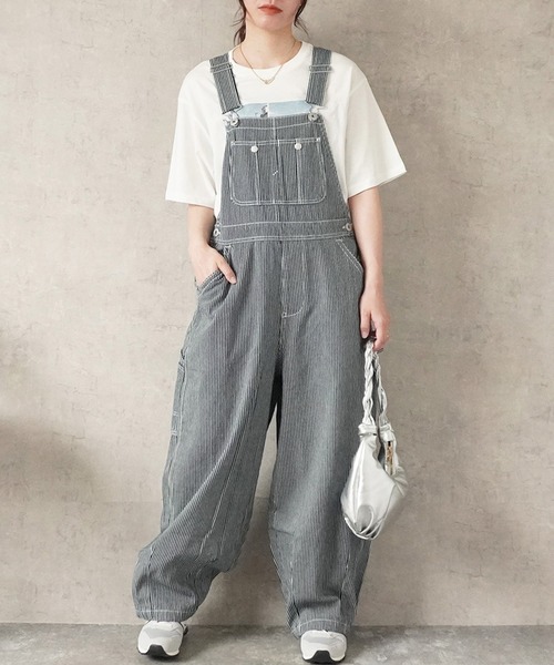 SELECT LEVERY(セレクトリベリー)の「サーカスサロペット(サロペット/オーバーオール・レディース・ネイビー/ベージュ/ホワイト/ワンウォッシュ/ライトブルー/ブラック・SMALL/MEDIUM/LARGE/X-LARGE)」の18枚目の写真
