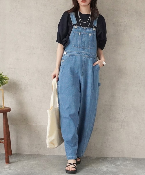 SELECT LEVERY(セレクトリベリー)の「サーカスサロペット(サロペット/オーバーオール・レディース・ネイビー/ベージュ/ホワイト/ワンウォッシュ/ライトブルー/ブラック・SMALL/MEDIUM/LARGE/X-LARGE)」の21枚目の写真