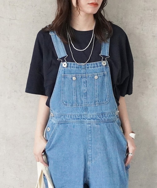 SELECT LEVERY(セレクトリベリー)の「サーカスサロペット(サロペット/オーバーオール・レディース・ネイビー/ベージュ/ホワイト/ワンウォッシュ/ライトブルー/ブラック・SMALL/MEDIUM/LARGE/X-LARGE)」の22枚目の写真