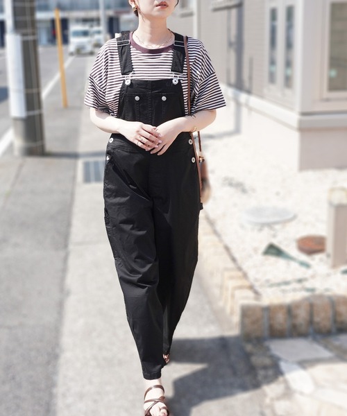 SELECT LEVERY(セレクトリベリー)の「サーカスサロペット(サロペット/オーバーオール・レディース・ネイビー/ベージュ/ホワイト/ワンウォッシュ/ライトブルー/ブラック・SMALL/MEDIUM/LARGE/X-LARGE)」の12枚目の写真