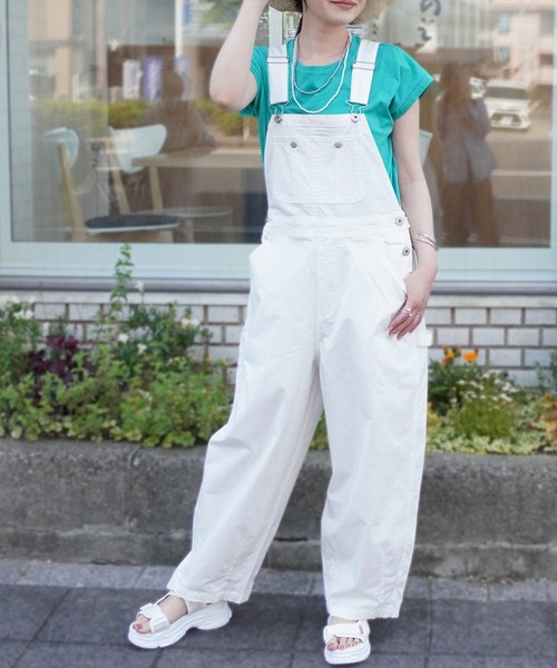 SELECT LEVERY(セレクトリベリー)の「サーカスサロペット(サロペット/オーバーオール・レディース・ネイビー/ベージュ/ホワイト/ワンウォッシュ/ライトブルー/ブラック・SMALL/MEDIUM/LARGE/X-LARGE)」の9枚目の写真