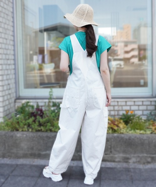 SELECT LEVERY(セレクトリベリー)の「サーカスサロペット(サロペット/オーバーオール・レディース・ネイビー/ベージュ/ホワイト/ワンウォッシュ/ライトブルー/ブラック・SMALL/MEDIUM/LARGE/X-LARGE)」の8枚目の写真