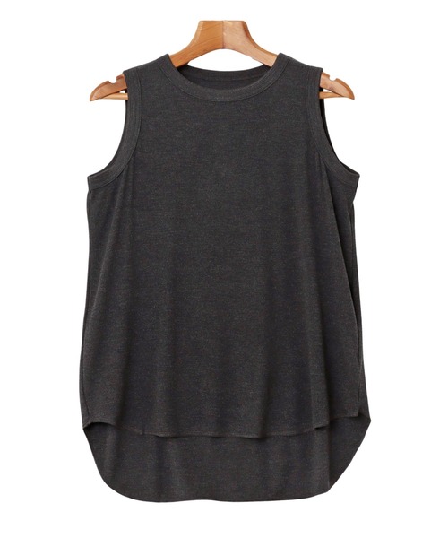 evernavy（エバーネイビー）の「テレコリブタンクトップ（Tシャツ/カットソー・レディース・ネイビー/ホワイト系その他/ブラック/グレー/チャコールグレー/カーキブラウン・M）」の17枚目の写真