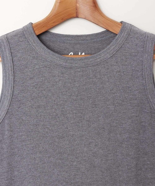 evernavy（エバーネイビー）の「テレコリブタンクトップ（Tシャツ/カットソー・レディース・ネイビー/ホワイト系その他/ブラック/グレー/チャコールグレー/カーキブラウン・M）」の7枚目の写真