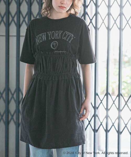 GOOD ROCK SPEED(グッドロックスピード)の「GOOD ROCK SPEED NYC LOOSE LOGO T-SHIRTS(Tシャツ/カットソー・レディース・ブラック/グレー・FREE)」の9枚目の写真