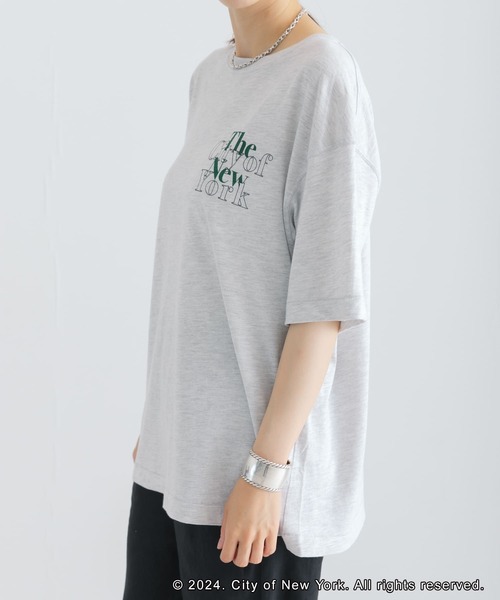 GOOD ROCK SPEED(グッドロックスピード)の「GOOD ROCK SPEED NYC LOOSE LOGO T-SHIRTS(Tシャツ/カットソー・レディース・ブラック/グレー・FREE)」の13枚目の写真