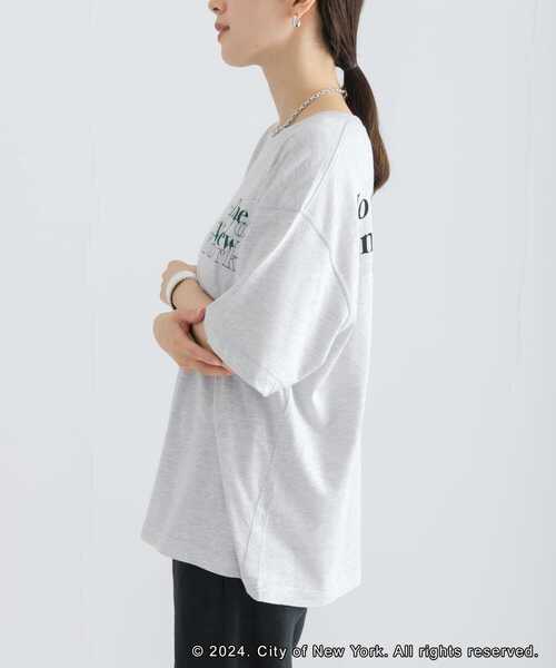 GOOD ROCK SPEED(グッドロックスピード)の「GOOD ROCK SPEED NYC LOOSE LOGO T-SHIRTS(Tシャツ/カットソー・レディース・ブラック/グレー・FREE)」の14枚目の写真