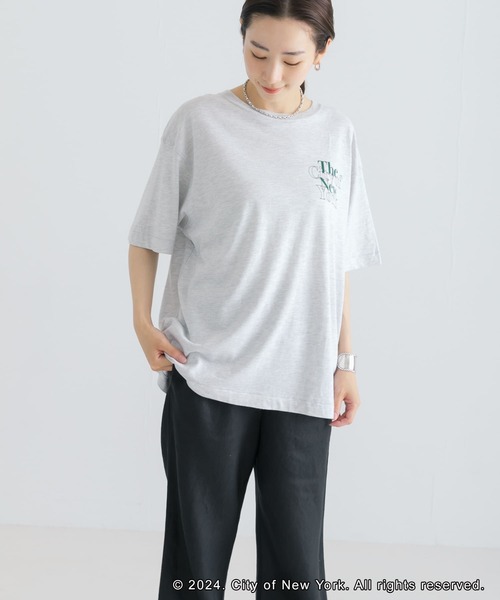 GOOD ROCK SPEED(グッドロックスピード)の「GOOD ROCK SPEED NYC LOOSE LOGO T-SHIRTS(Tシャツ/カットソー・レディース・ブラック/グレー・FREE)」の17枚目の写真