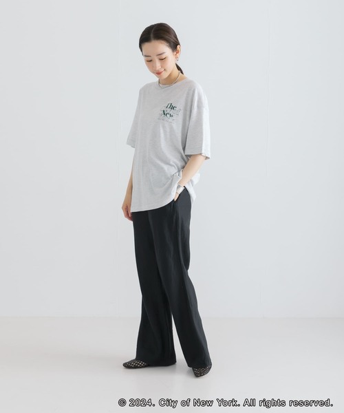 GOOD ROCK SPEED(グッドロックスピード)の「GOOD ROCK SPEED NYC LOOSE LOGO T-SHIRTS(Tシャツ/カットソー・レディース・ブラック/グレー・FREE)」の22枚目の写真