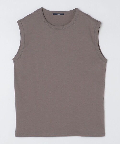 SHIPS(シップス)の「SHIPS:〈抗菌・防臭・接触冷感・UVケア〉スムース ノースリーブ Tシャツ(タンクトップ・メンズ・チャコールグレー/ブラック/ホワイト・MEDIUM/LARGE)」の15枚目の写真