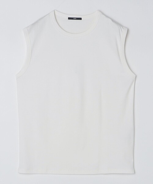 SHIPS(シップス)の「SHIPS:〈抗菌・防臭・接触冷感・UVケア〉スムース ノースリーブ Tシャツ(タンクトップ・メンズ・チャコールグレー/ブラック/ホワイト・MEDIUM/LARGE)」の22枚目の写真