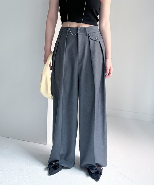 EPIMI E'PIMMY（エピミエピミー）の「2タックポケットスラックス（スラックス・レディース・ネイビー/グレー/チャコールグレー/ブラック・SMALL/MEDIUM）」の3枚目の写真