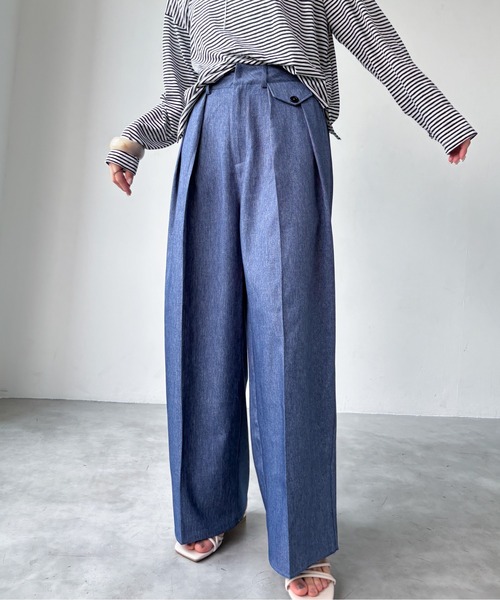 EPIMI E'PIMMY（エピミエピミー）の「2タックポケットスラックス（スラックス・レディース・ネイビー/グレー/チャコールグレー/ブラック・SMALL/MEDIUM）」の18枚目の写真