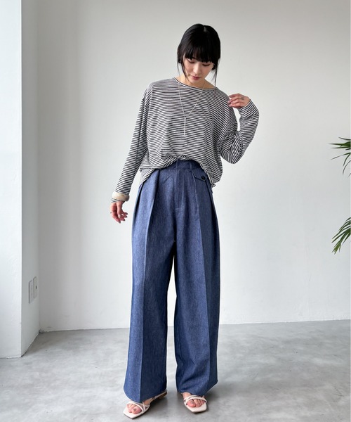 EPIMI E'PIMMY（エピミエピミー）の「2タックポケットスラックス（スラックス・レディース・ネイビー/グレー/チャコールグレー/ブラック・SMALL/MEDIUM）」の19枚目の写真