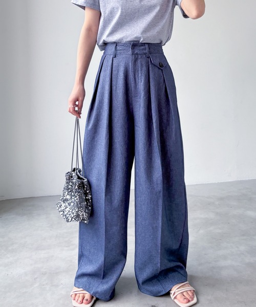 EPIMI E'PIMMY（エピミエピミー）の「2タックポケットスラックス（スラックス・レディース・ネイビー/グレー/チャコールグレー/ブラック・SMALL/MEDIUM）」の16枚目の写真