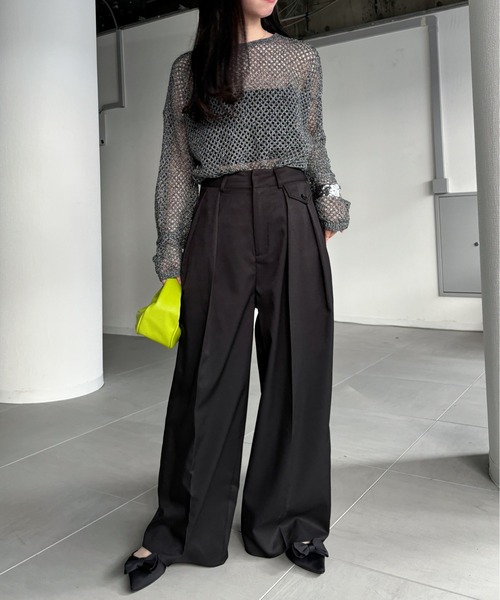 EPIMI E'PIMMY（エピミエピミー）の「2タックポケットスラックス（スラックス・レディース・ネイビー/グレー/チャコールグレー/ブラック・SMALL/MEDIUM）」の8枚目の写真