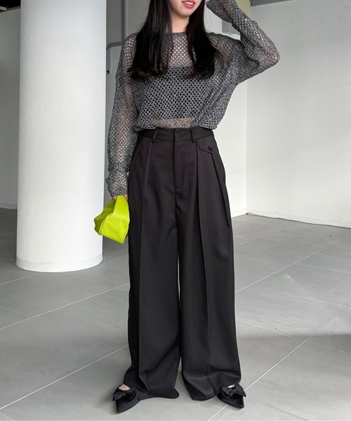 EPIMI E'PIMMY（エピミエピミー）の「2タックポケットスラックス（スラックス・レディース・ネイビー/グレー/チャコールグレー/ブラック・SMALL/MEDIUM）」の7枚目の写真