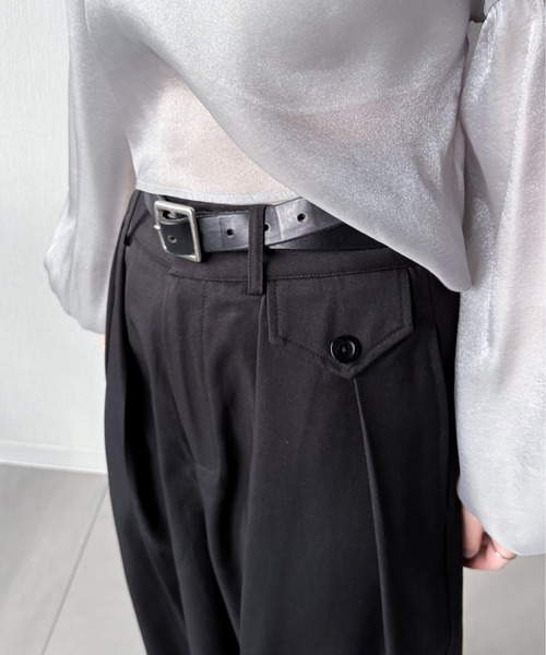 EPIMI E'PIMMY（エピミエピミー）の「2タックポケットスラックス（スラックス・レディース・ネイビー/グレー/チャコールグレー/ブラック・SMALL/MEDIUM）」の21枚目の写真