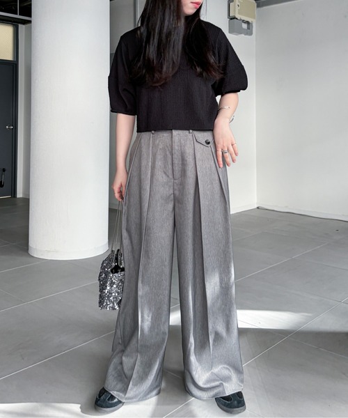 EPIMI E'PIMMY（エピミエピミー）の「2タックポケットスラックス（スラックス・レディース・ネイビー/グレー/チャコールグレー/ブラック・SMALL/MEDIUM）」の11枚目の写真