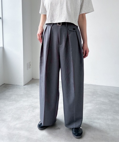 EPIMI E'PIMMY（エピミエピミー）の「2タックポケットスラックス（スラックス・レディース・ネイビー/グレー/チャコールグレー/ブラック・SMALL/MEDIUM）」の13枚目の写真