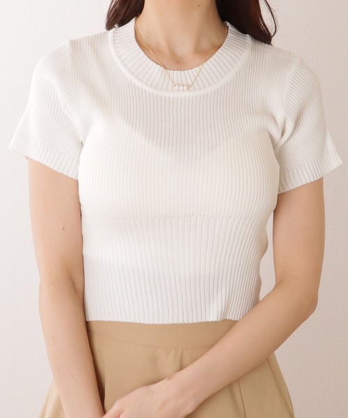 「LAISSE PASSE」 長袖ニット MEDIUM キナリ レディース 高レビュー/洗える/S-LL】季節の変わり目から活躍 多機能 5分袖