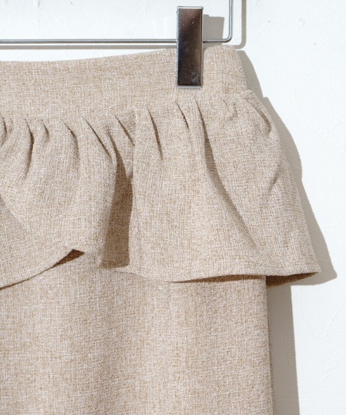 flower（フラワー）の「ペプラムスカート（スカート・レディース・ベージュ/ホワイト・FREE）」の11枚目の写真