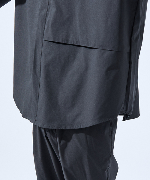 AH ABAHOUSE(エーエイチアバハウス)の「【AH ABAHOUSE / セットアップ対応】撥水 ストレッチ 半袖シャツ(シャツ/ブラウス・メンズ・グレイッシュブルー/チャコールグレー/グレイッシュベージュ/ブラック/カーキ/ライトグレー・46/48)」の14枚目の写真