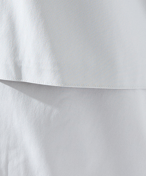 AH ABAHOUSE(エーエイチアバハウス)の「【AH ABAHOUSE / セットアップ対応】撥水 ストレッチ 半袖シャツ(シャツ/ブラウス・メンズ・グレイッシュブルー/チャコールグレー/グレイッシュベージュ/ブラック/カーキ/ライトグレー・46/48)」の22枚目の写真