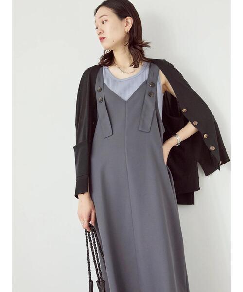 Samansa Mos2 blue(サマンサモスモスブルー)の「【接触冷感】マルチスタイルカーディガン(カーディガン/ボレロ・レディース・ブラック/オレンジ/グリーン/ライトベージュ/グレー/ブルー/オフホワイト・L/M)」の13枚目の写真