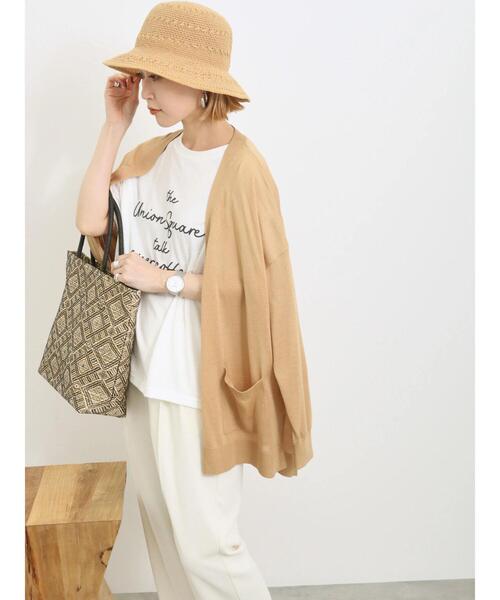 Samansa Mos2 blue(サマンサモスモスブルー)の「【接触冷感】マルチスタイルカーディガン(カーディガン/ボレロ・レディース・ブラック/オレンジ/グリーン/ライトベージュ/グレー/ブルー/オフホワイト・L/M)」の17枚目の写真