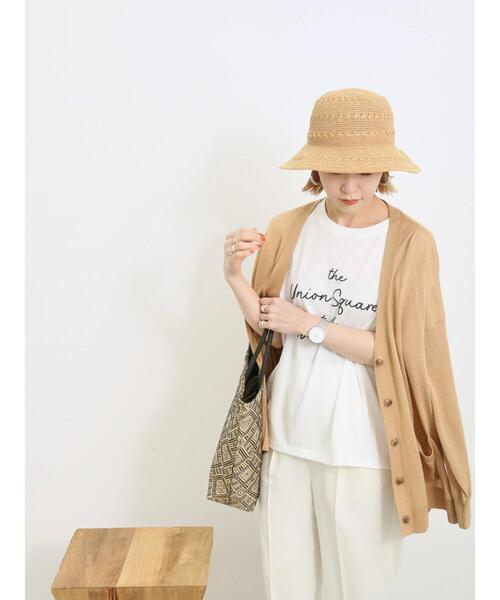 Samansa Mos2 blue(サマンサモスモスブルー)の「【接触冷感】マルチスタイルカーディガン(カーディガン/ボレロ・レディース・ブラック/オレンジ/グリーン/ライトベージュ/グレー/ブルー/オフホワイト・L/M)」の18枚目の写真