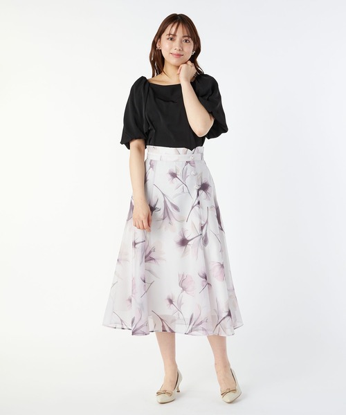 LAISSE PASSE（レッセパッセ）の「バルーンスリーブペプラムブラウス（シャツ/ブラウス・レディース・ブラック/アイボリー/ミント・MEDIUM）」の18枚目の写真