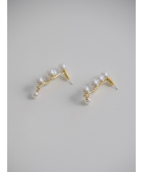 JUMELLE(ジュメロ)の「berry pearl pierce(ピアス(両耳用)・レディース・ホワイト・FREE)」の7枚目の写真