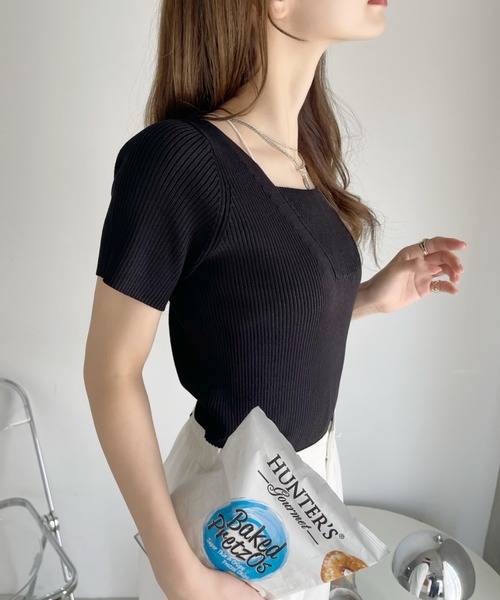épine label rhinestone summer knit（3color） | épine