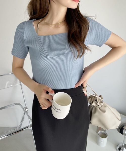 TOCCA 新作25初秋 半袖ニット Mサイズ MIST KNIT TOCCA 新作25初秋 半袖ニット Mサイズ MIST KNIT TOCCA ニット