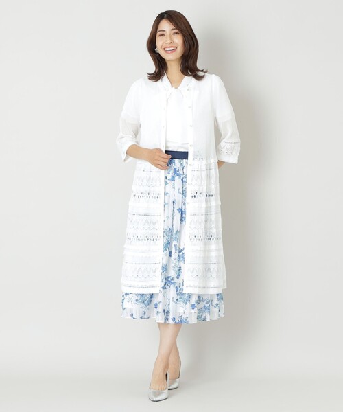 【セール】コットンポリエステル ロングカーディガン（カーディガン/ボレロ）｜TO BE CHIC（トゥー ビー シック）