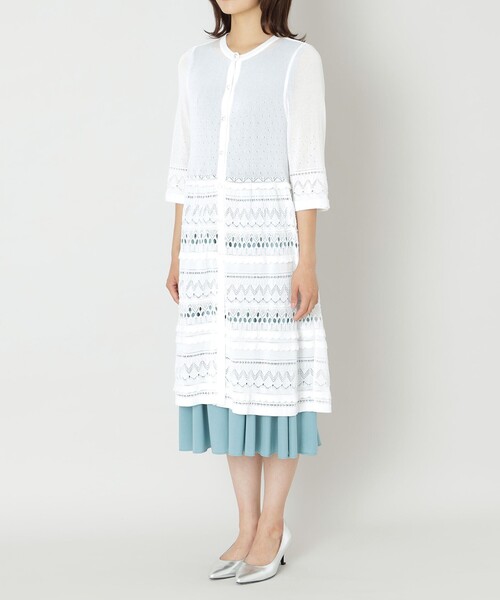 【セール】コットンポリエステル ロングカーディガン（カーディガン/ボレロ）｜TO BE CHIC（トゥー ビー シック）