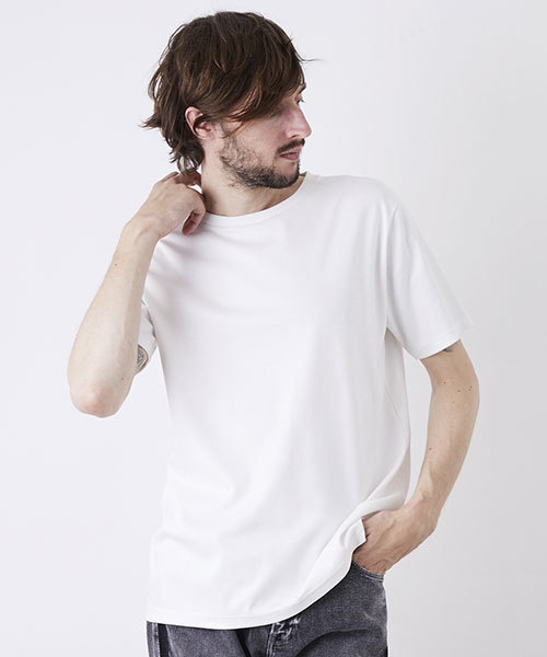 UNITED TOKYO(ユナイテッドトウキョウ)の「テクノラマスムースクルーネックカットソー(Tシャツ/カットソー)」|オフホワイト