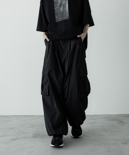 remer（リメール）の「loose military wide PT / ルーズミリタリーワイドパンツ（カーゴパンツ・メンズ・ライトグレー/ブラック/カーキ/チャコールグレー・X-SMALL/SMALL/MEDIUM/LARGE）」の12枚目の写真