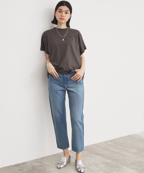 THE SHOP TK (ザ ショップ ティーケー )の「◆【UV/接触冷感/洗濯OK/毛玉になりにくい】サスティナブルフレンチプルオーバー(Tシャツ/カットソー・レディース・チャコールグレー/オフホワイト/サックスブルー/ブラック・13/12)」の11枚目の写真