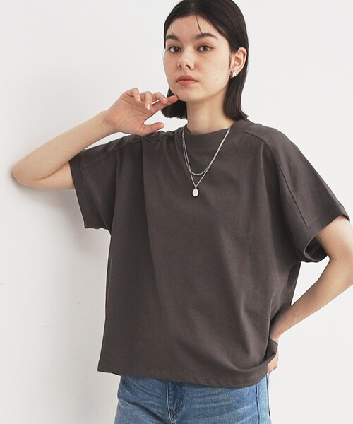 THE SHOP TK (ザ ショップ ティーケー )の「◆【UV/接触冷感/洗濯OK/毛玉になりにくい】サスティナブルフレンチプルオーバー(Tシャツ/カットソー・レディース・チャコールグレー/オフホワイト/サックスブルー/ブラック・13/12)」の12枚目の写真