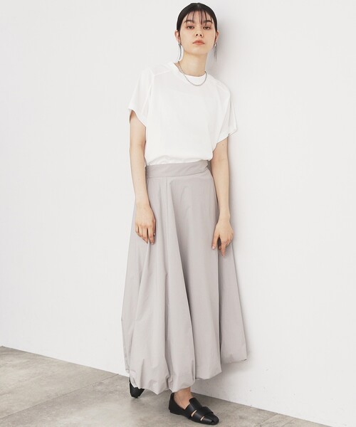 THE SHOP TK (ザ ショップ ティーケー )の「◆【UV/接触冷感/洗濯OK/毛玉になりにくい】サスティナブルフレンチプルオーバー(Tシャツ/カットソー・レディース・チャコールグレー/オフホワイト/サックスブルー/ブラック・13/12)」の14枚目の写真