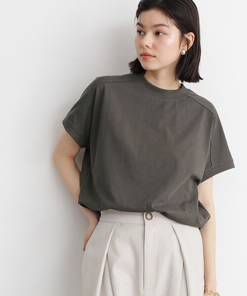 THE SHOP TK (ザ ショップ ティーケー )の「◆【UV/接触冷感/洗濯OK/毛玉になりにくい】サスティナブルフレンチプルオーバー(Tシャツ/カットソー・レディース・チャコールグレー/オフホワイト/サックスブルー/ブラック・13/12)」の5枚目の写真