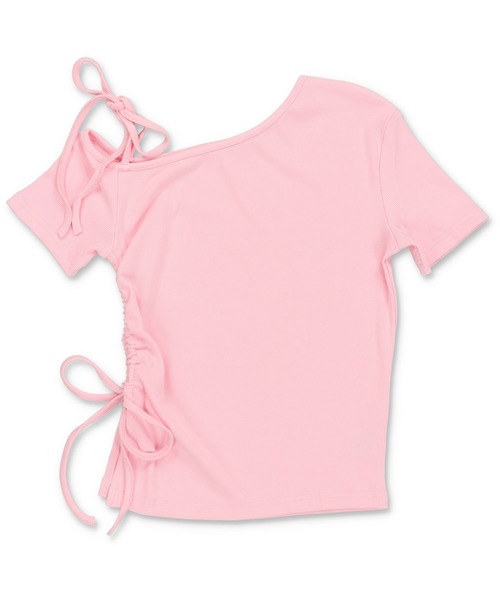 SPINNS(スピンズ)の「肩リボン半袖リブカットソー(Tシャツ/カットソー・レディース・ホワイト/ピンク/ブラック・ONESIZE)」の16枚目の写真