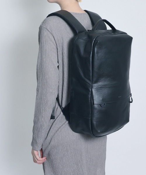 YArKA（ヤーカ）の「【YArKA/ヤーカ】real leather square flap back pack [Alnitak4] / リアルレザー四角フラップバックパック(リュック)（バックパック/リュック・メンズ・ブラック・FREE）」の18枚目の写真