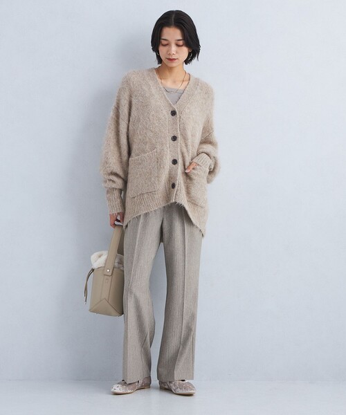 green label relaxing(グリーンレーベルリラクシング)の「秋のニーハイフレアパンツ(その他パンツ・レディース・ダークグレー/ワインレッド/コバルトブルー/ナチュラル・TALL/40/38/36/34/SHORT)」の6枚目の写真