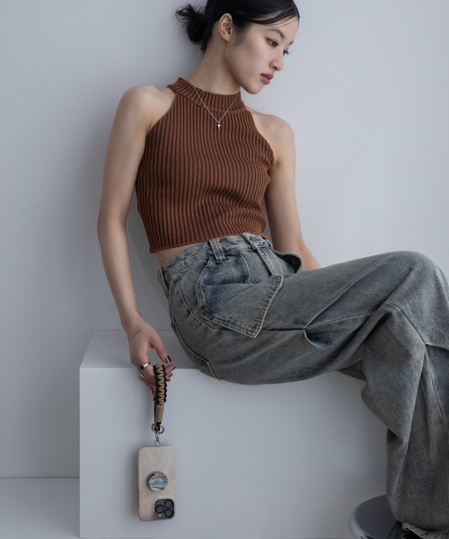 VACANCY（ヴァカンシー）の「ミニMIXロープストラップ（スマホグッズ・レディース・ブラック・FREE）」の3枚目の写真