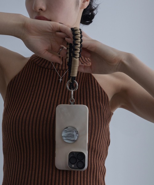 VACANCY（ヴァカンシー）の「ミニMIXロープストラップ（スマホグッズ・レディース・ブラック・FREE）」の5枚目の写真