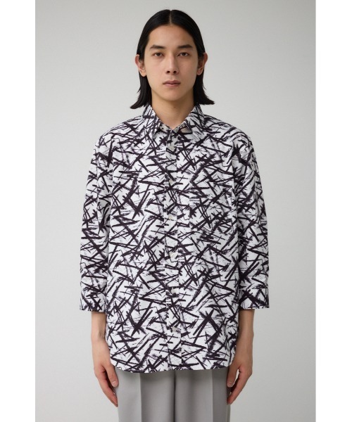 AZUL by moussy(アズールバイマウジー)の「シアサッカー7分袖シャツ(シャツ/ブラウス・メンズ・ブラック系その他/グレー系その他/ホワイト・MEDIUM/LARGE)」の18枚目の写真